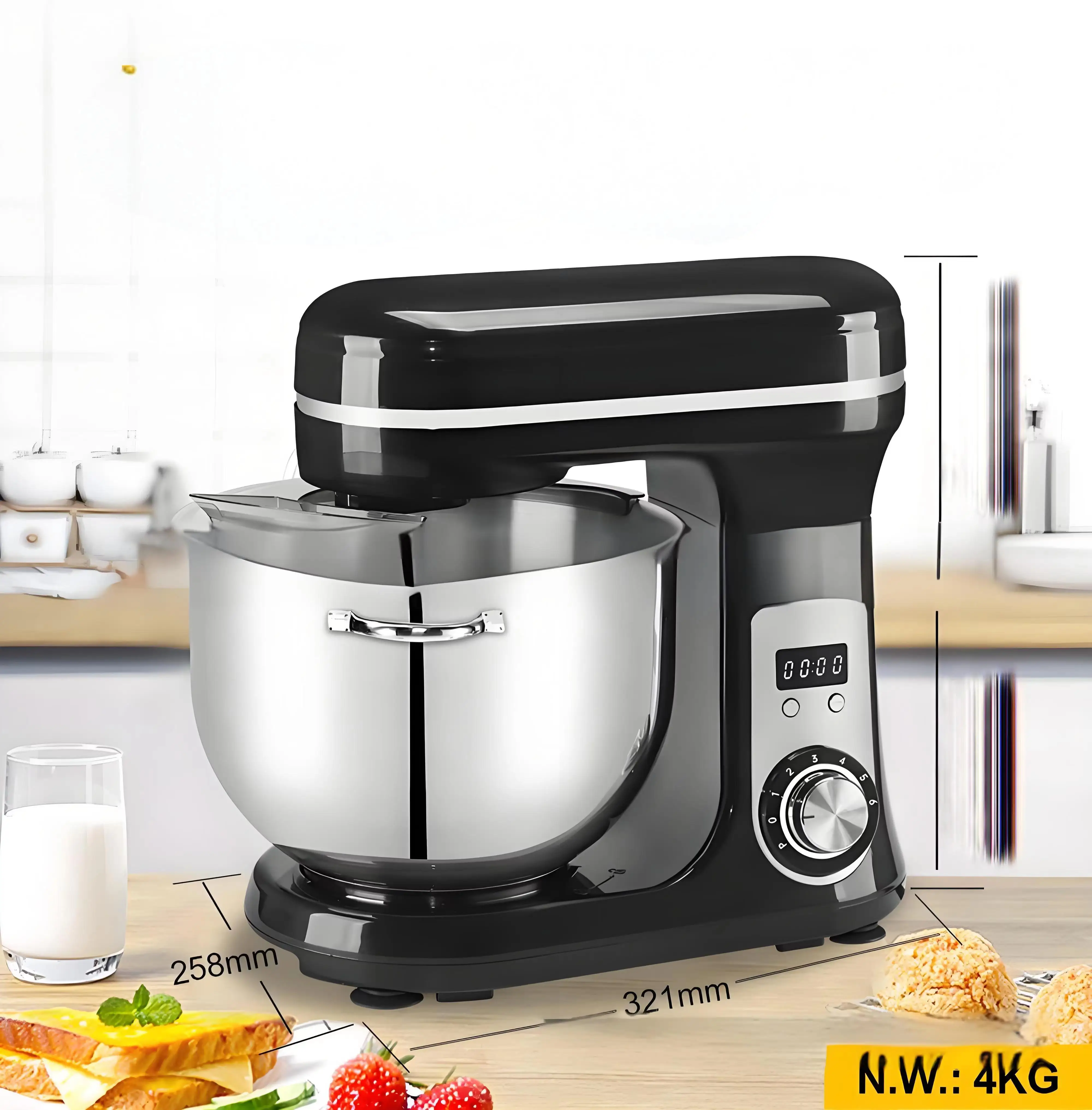 2024 New Design  High quality and durable  High quality vertical mixer dough mixer kitchen food mixer