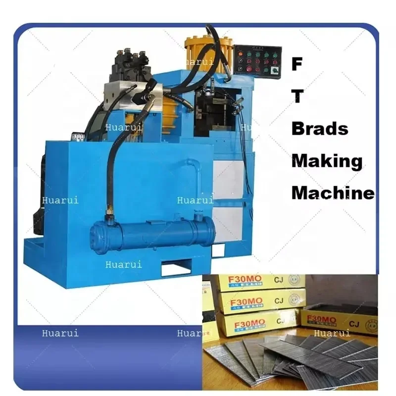 Wooden Staples Making Machine making Pin Metal/Hardwood floor staple Sofa Nail Forming Machine F T Straight Brad Nail Machine