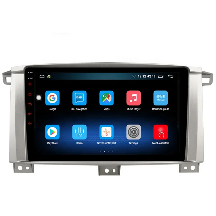 9inch 2Din Android 10 System Full Touch Screen Car radio For Toyota Land Cruiser LC 100 GXR 2002-2007 Car Player