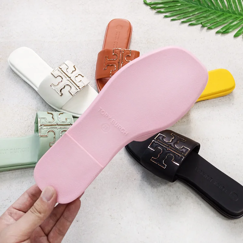 New Style Hot Designer Heavy Duty Light Weight Fashion Flat Women Ladies Summer Solid Leather Beach Casual Leather Sandals