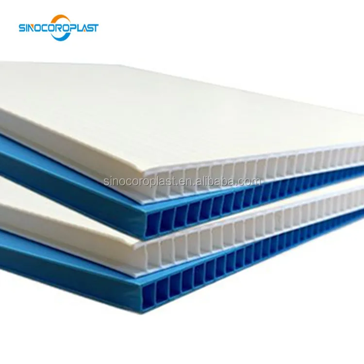 Light Weight High-Impact 2mm 3mm 4mm Polypropylene Corrugated Plastic Sheets