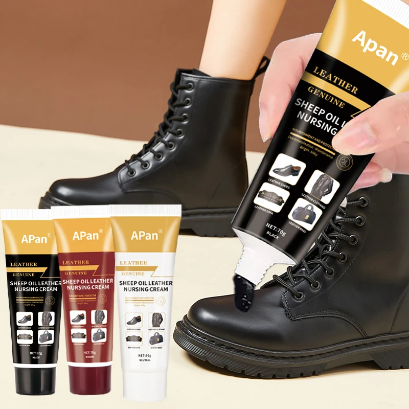 Leather Shoes Maintenance Brown Black White Fast Shine  Complementary Color Shoe Cleaner  Shoe Polish Nursing Care Cream