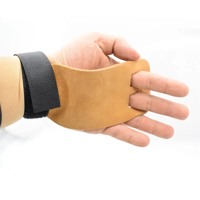  Изготовленные на заказ гимнастические кожаные рукоятки/кожаные защитные рукоятки для ладони/захваты тяжелой атлетики