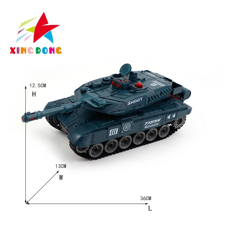 2024 hot  selling 2.4G 11 channel remote control military tanks for kids simulate model rc tank toy