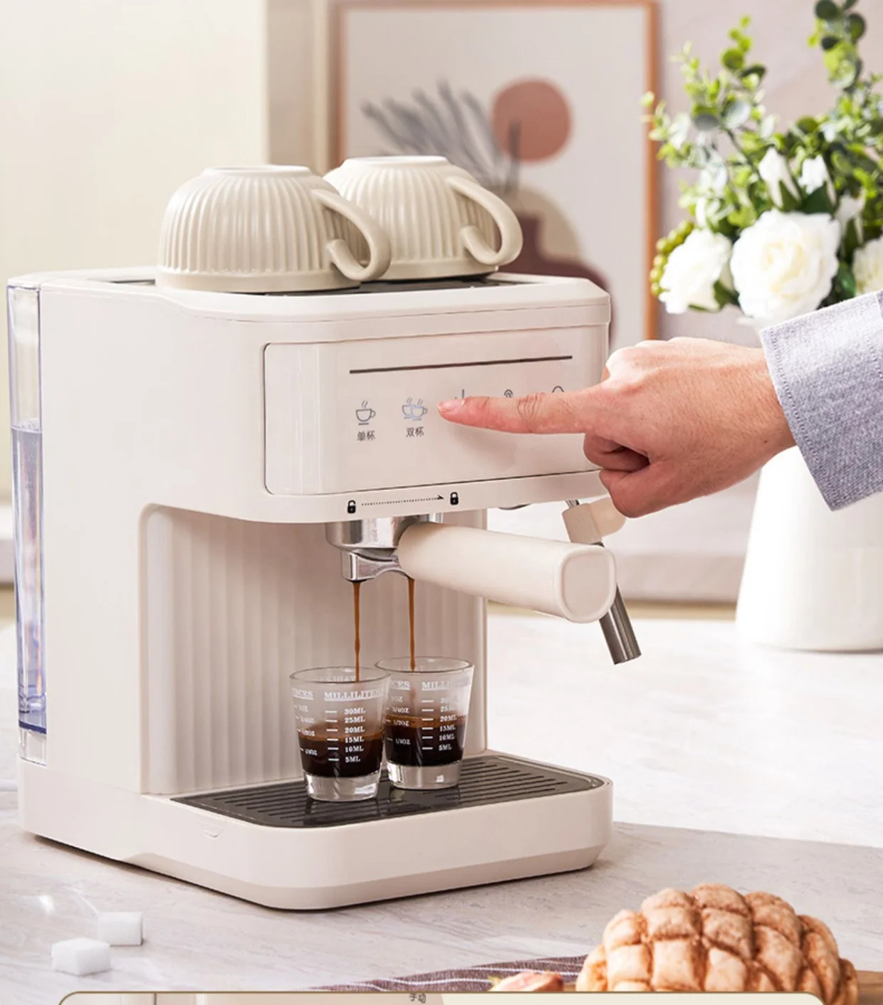 Home use milk froth machine 20Bar Coffee milk Bubble maker Espresso Coffee machine Coffee maker Steam machine