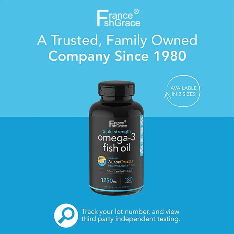 Omega-3 Triple Strength Fish Oil 90 Softgels 5-Star Certified Fish Oil Dietary Supplement