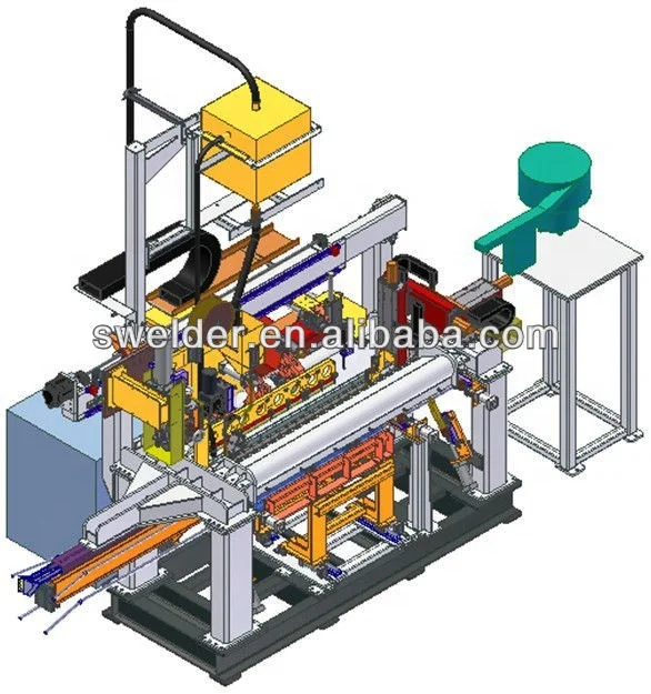 Factory Customized Industrial Welding Equipment Automatic Electric Water Heater Tank Welding Production Line