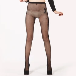 Прозрачные колготки на заказ, леггинсы для женщин, ажурные колготки