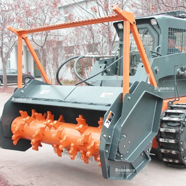 Hot sale manufacture supply skid steer attachments skid steer loader mulcher forestry mulcher