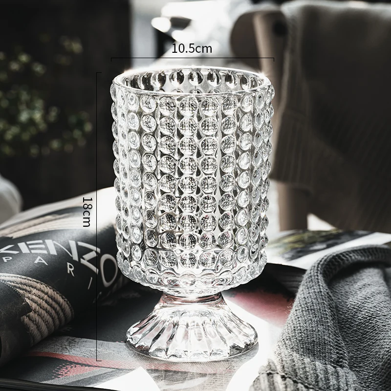 New Fashion Liuli Glass Crystal Vase Modern Home Light Luxury Desktop Decoration Glas Wedding Flower Vase