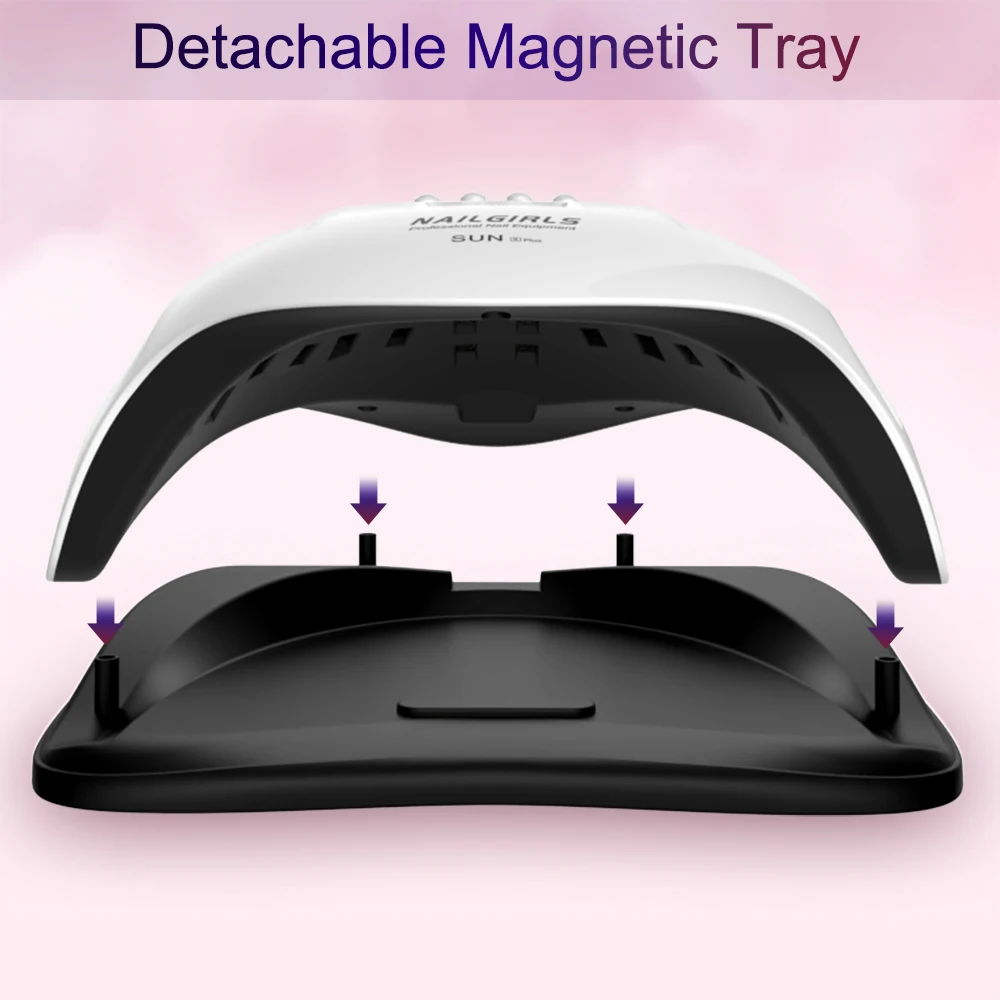 NAILGIRLS 168w UV LED Nail Lamp Professional Nail Dryer Curing Gel Polish UV Lamp with 4 Timer Setting