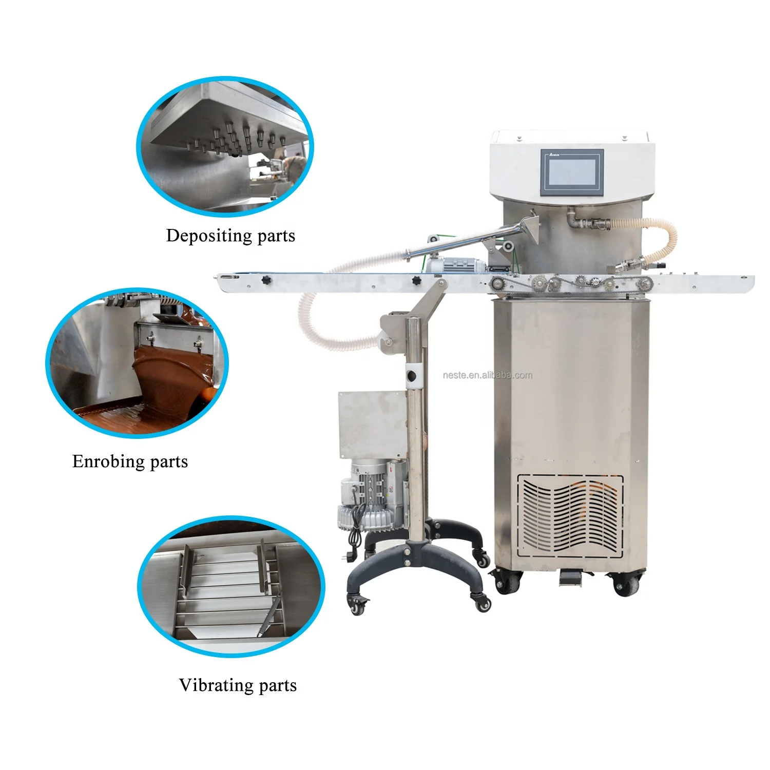 Customized Supports Advanced Design Electric Brand 25L Small Chocolate Tempering  enrobing Machine melting chocolate making line