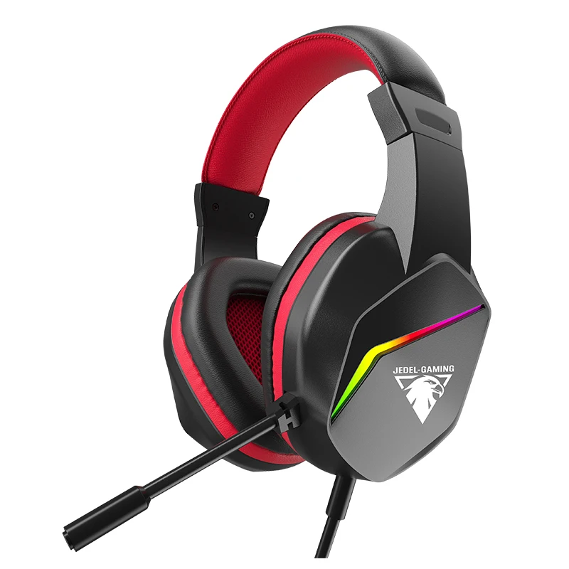 GH268 RGB Running led light Gmaing wired MP3 listen music  wholesale jedel pc computer gaming headphone for ps4 gaming headset