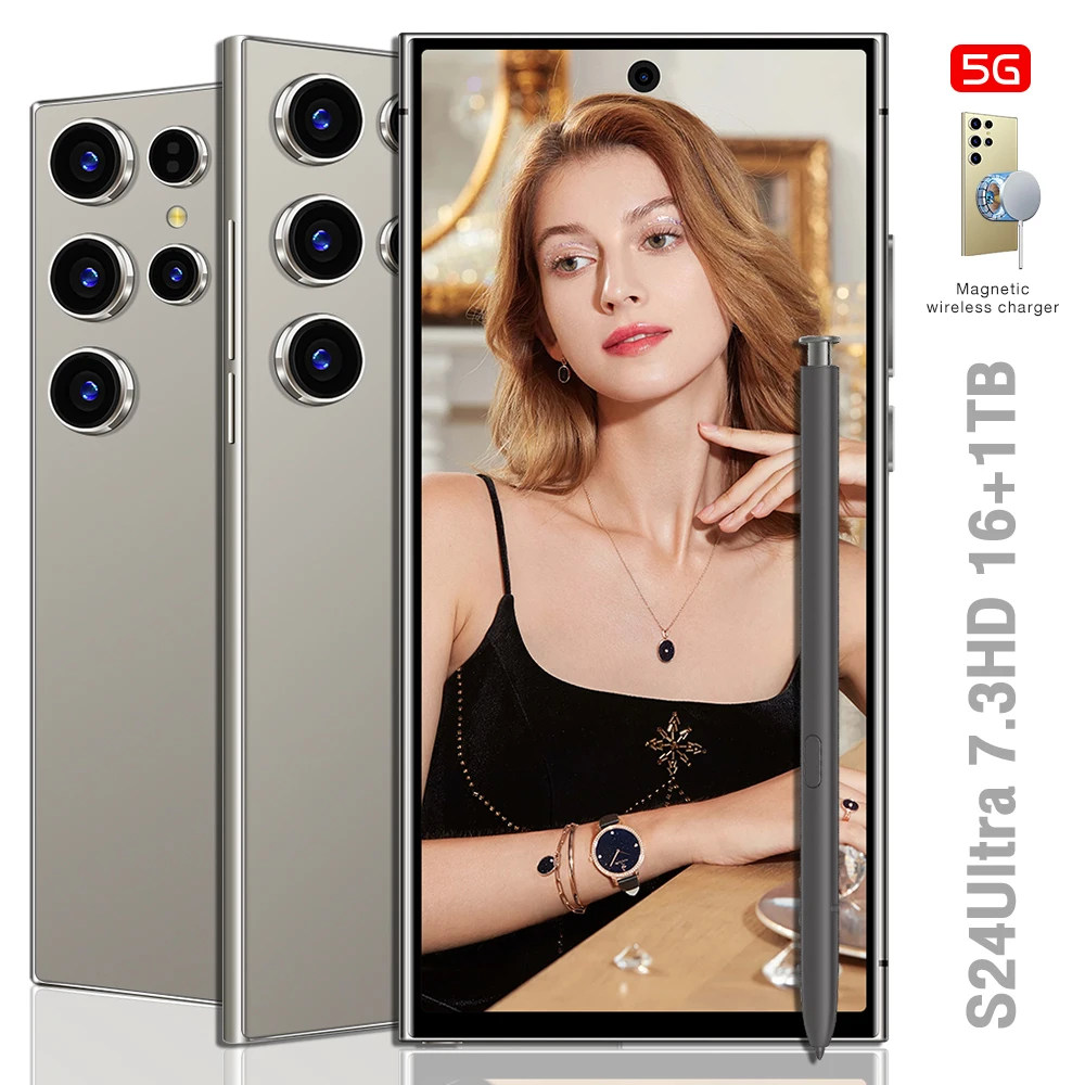 Fnban, Новый Лидер продаж, 2024 S для Amsung S24, ультра дешевый телефон, оригинальный телефон с Android, смартфон 5G, быстрая доставка