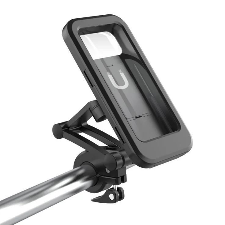 
HKK - Universal Motorcycle Scooter Bicycle Waterproof Case Phone Holder Bag Waterproof Mobile Bag 