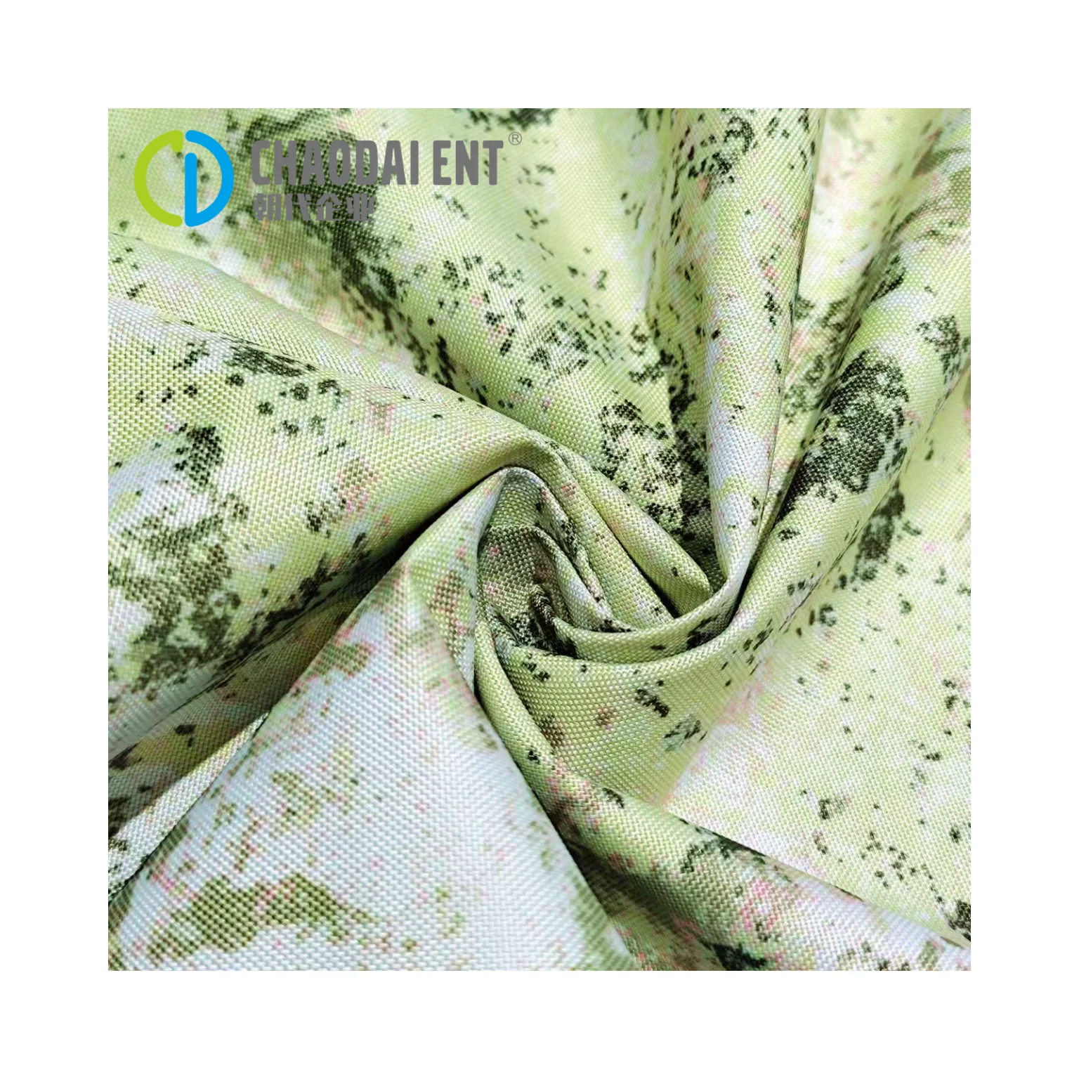 600D*600D Recycled Polyester Elastic Fiber Oxford Cloth Digital Printing PU Color Glue Tank Bag Fabric