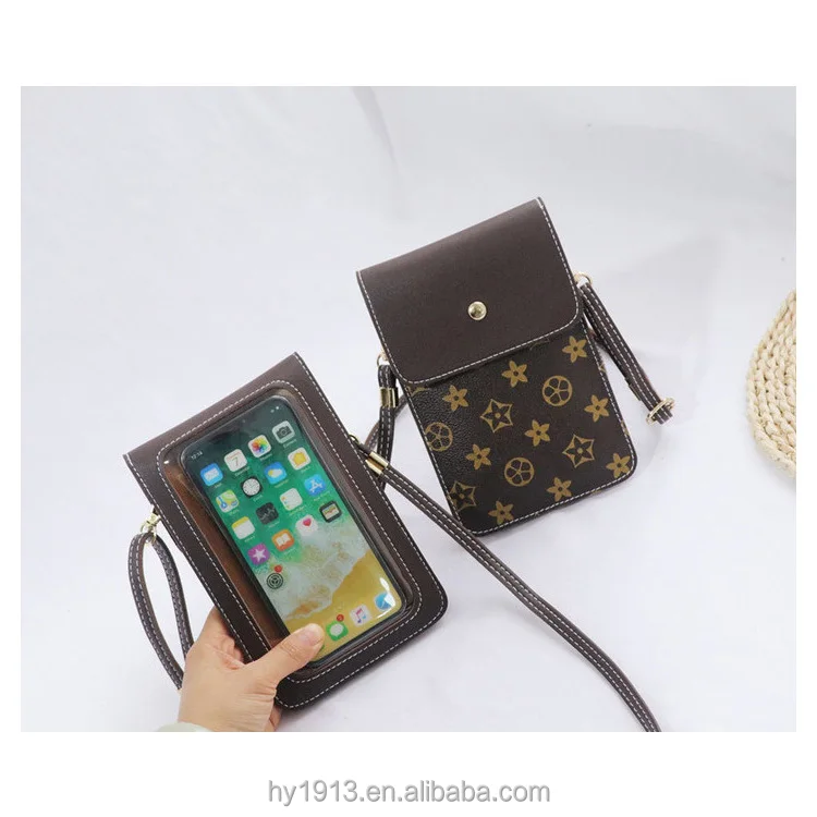 
2021 fashion women style crossbody phone case with adjustable shoulder strap card purse wallet for Iphone11 12pro max 