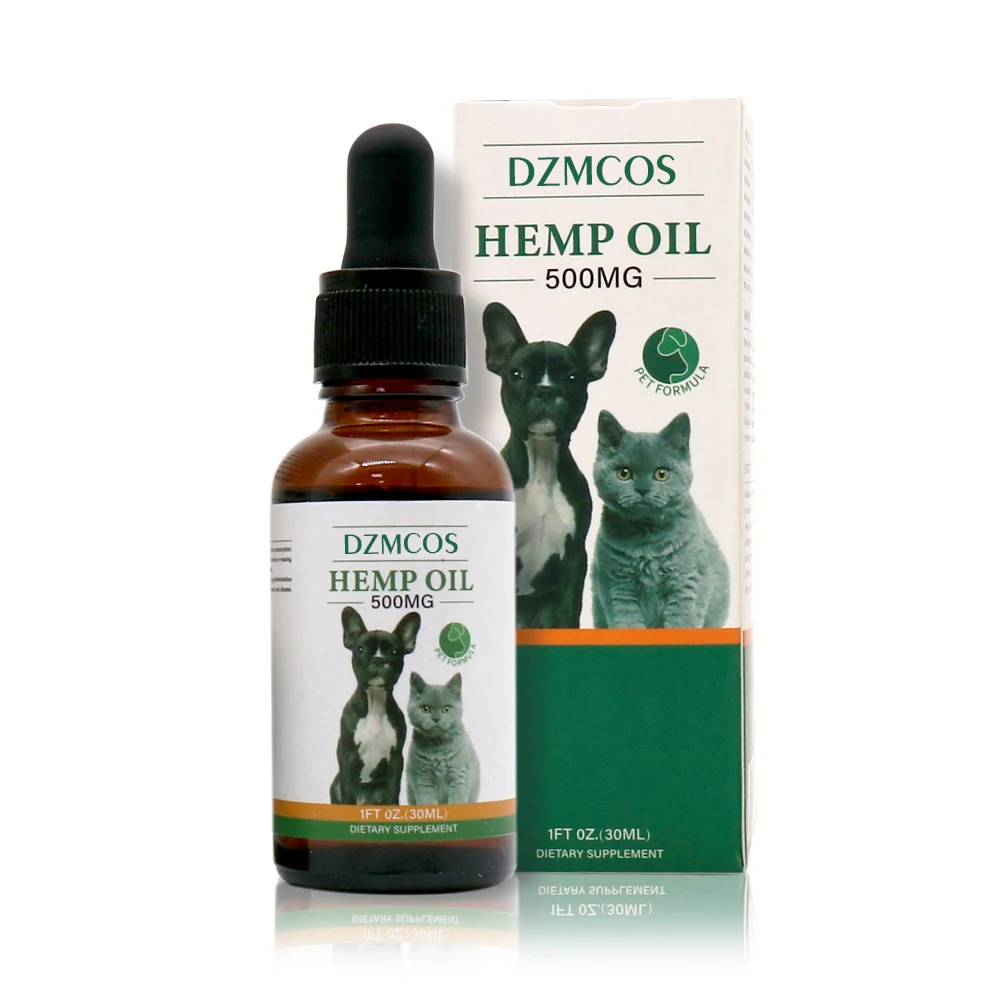 
Oem Private Label 100% Pure 30ml 500mg Hemp Dogs Cats Cbd Oil For Pets 