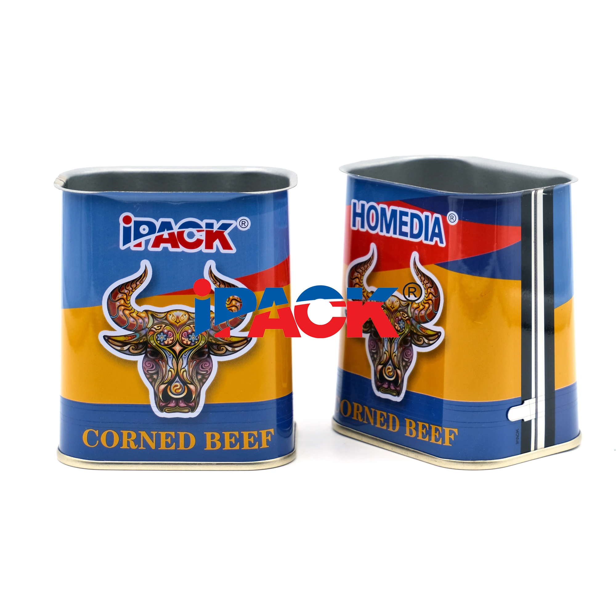 701#Recyclable Ready To Eat Canned Luncheon Meat Wholesale Empty Food Can for Corned Beef