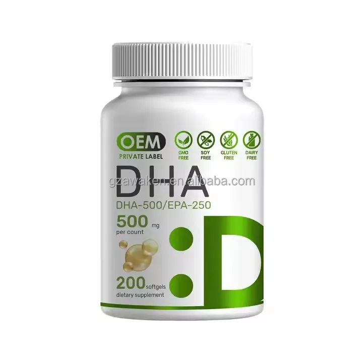 OEM Premium DHA EPA Omega 3 Softgels капсулы поддерживают здоровье мозга рыбий жир масло водоросли глубоководные добавки