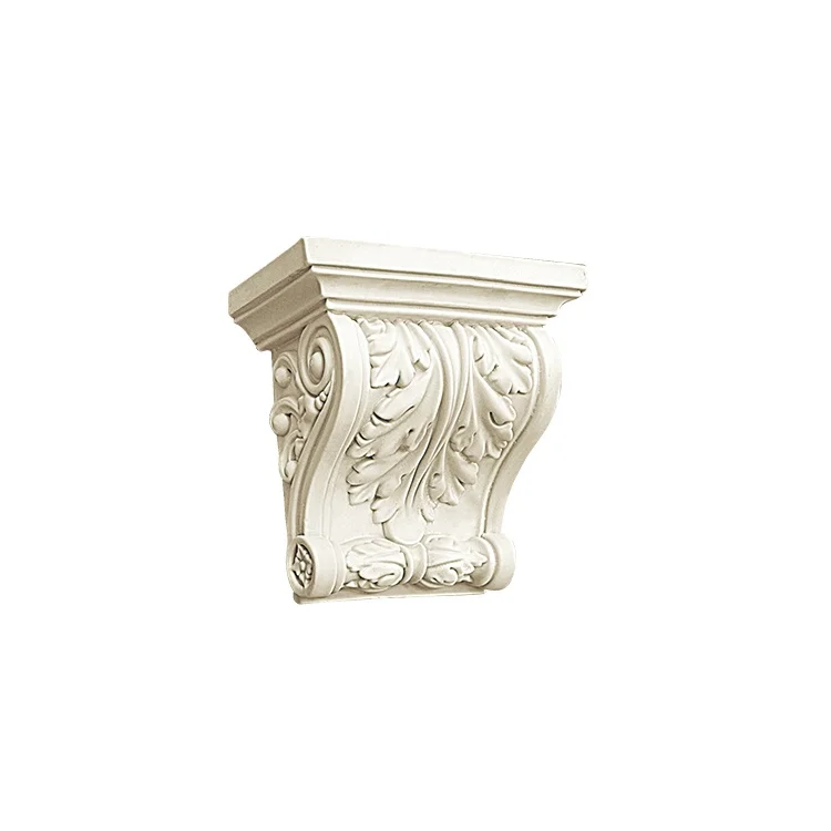 Modern European Design PU Corbels Polyurethane and Rubber for Indoor and Exterior Usage for Villa Corner Decor
