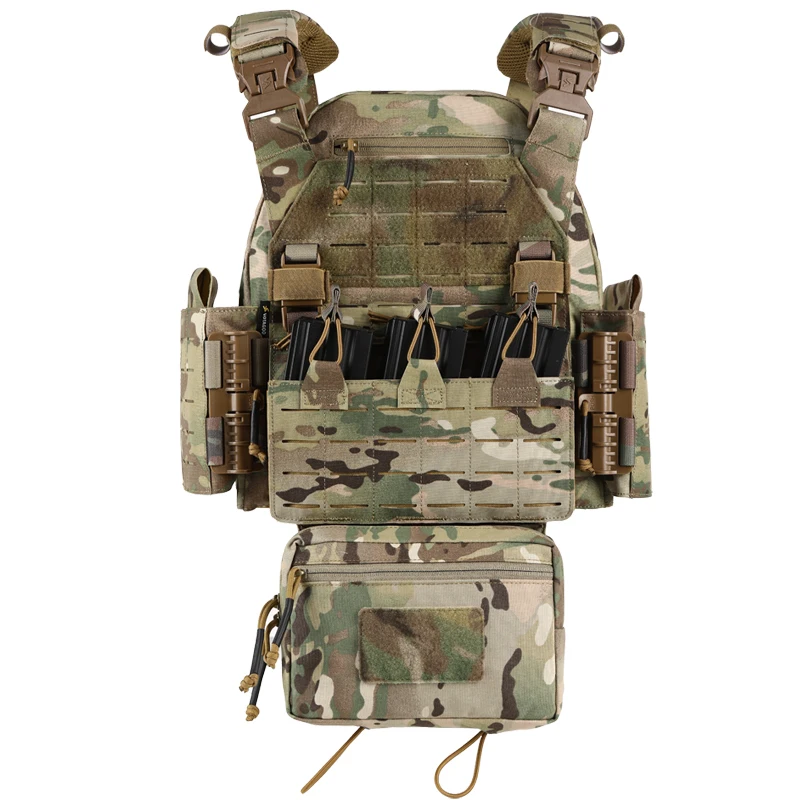 PTG Hunting Vest Outdoor Molle Body Protection Equipo Tactico Pouch Plate Carrier Chaleco Tactico Tactical Vest