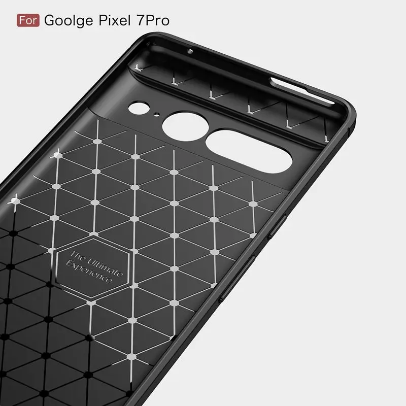 New Arrival Carbon Fiber Texture Shockproof Silicone Flexible Soft TPU Bumper Protective Cover For Google Pixel 7 Pro