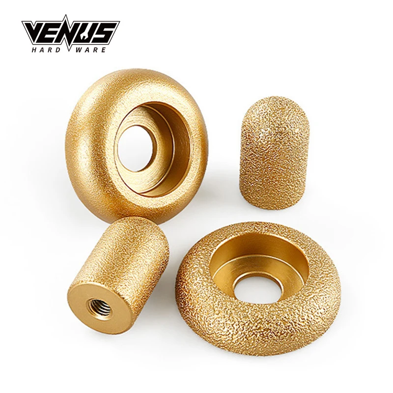 Вакуумная паяная металлическая кромка абразивное колесо угловой алмазный шлифовальный круг для камня