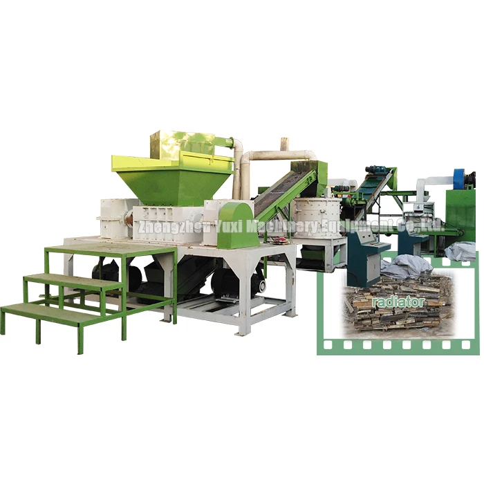 
Waste Car Water Tank Radiator Crusher And Separator Machine For Recycling Scrap Air Conditioners 