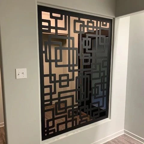 4x8 painting stone exterior perforated metal plate indoor cladding decor materials grid wall interior decoration