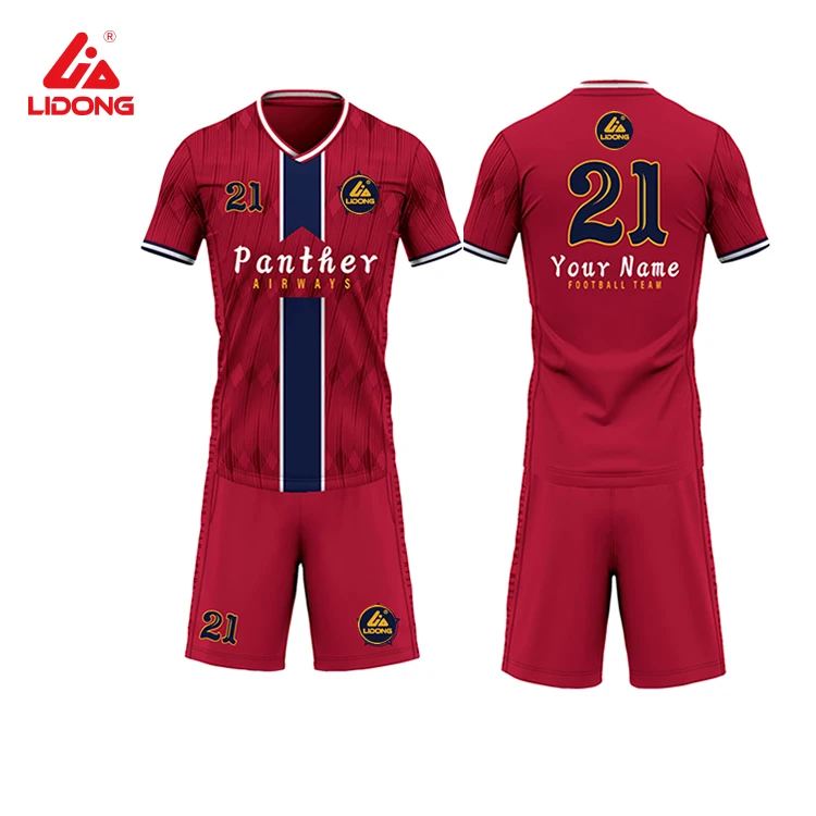 
2021 new products free design sample quick dry breathable football sportswear oem custom soccer jersey 