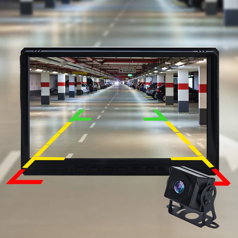 2 video inputs 7 inch monitoring system Kit recorder Cars Front and AHD 1080P full HD dual lens Rear Backup Camera for Truck