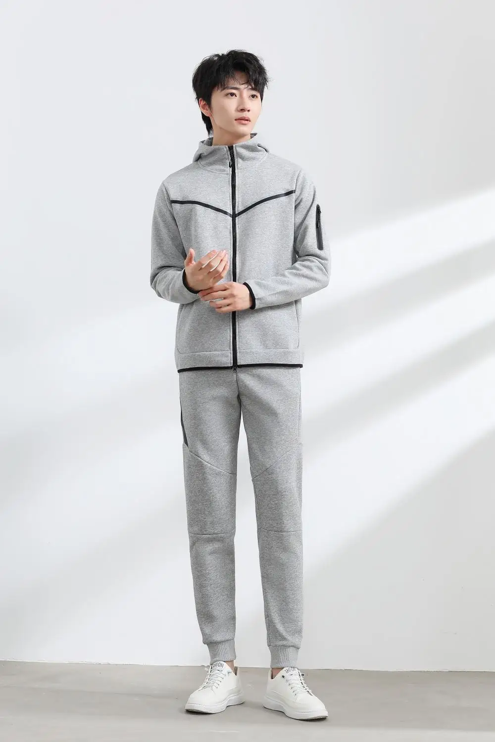Tech Fleece Cotton Track Suit Soccer Mens Tracksuits Custom Logo Streetwear GYM Tracksuit Jacket For Men