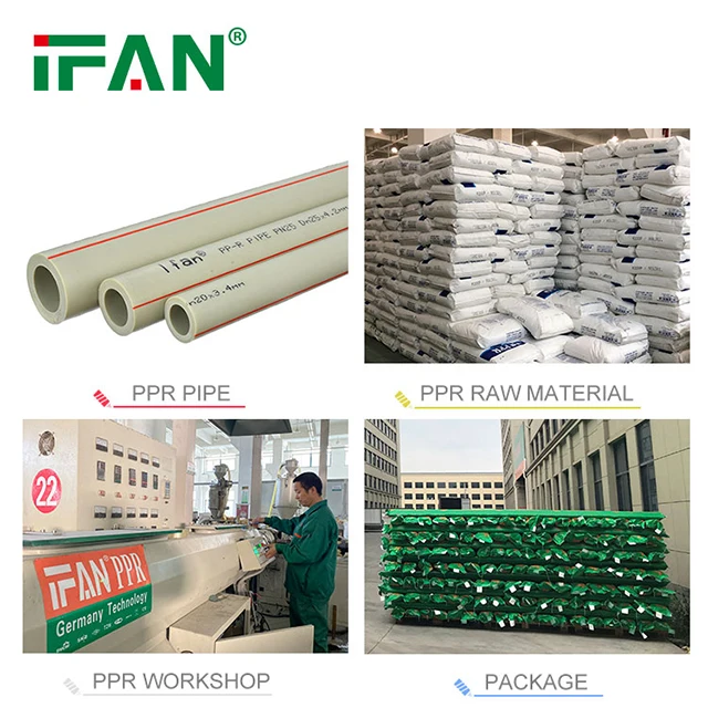 Бесплатная пробная пластиковая труба IFAN PN16 зеленая для горячей холодной воды трубы PPR доставки
