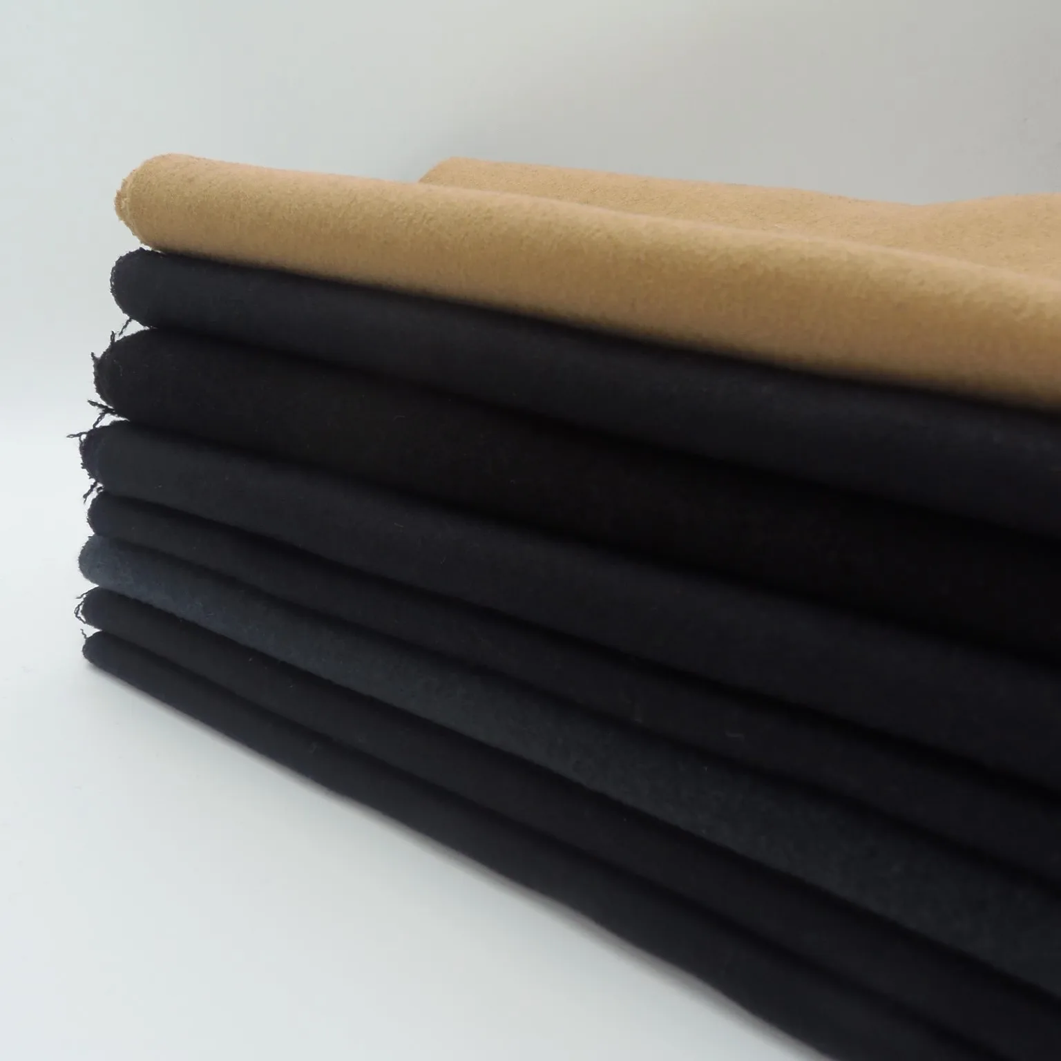 double face wool polyester blended woolen leisure cloth two sides wool fabric fancy woven fleece textile for overcoat