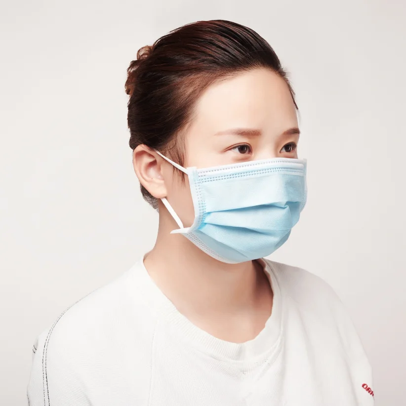 Jianqi Профессиональный Дизайн Лучшая цена синяя одноразовая медицинская хирургическая маска для лица