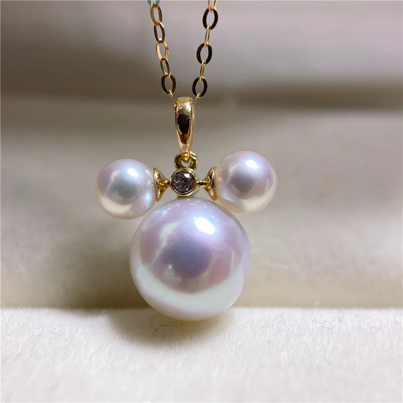4-5/8-9mm AAA Flat Round Edison Pearl Cultured Freshwater Pearl Pendant For Jewelry Making 1 buyer