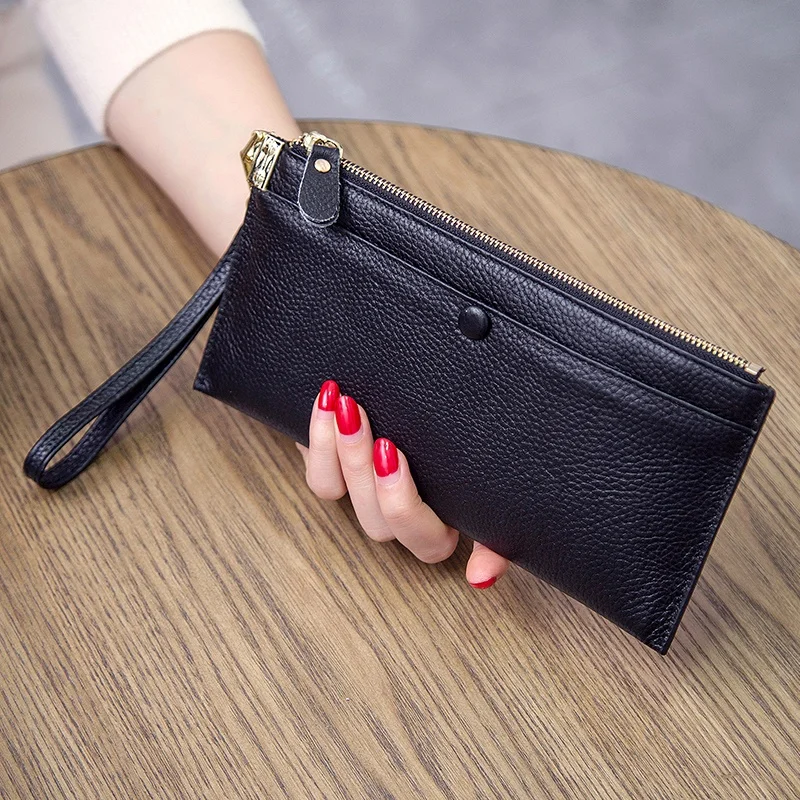 Wholesale High Quality RFID Blocking Real Leather Wallet for Women