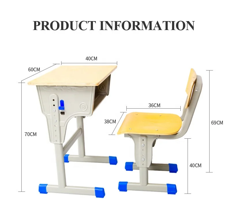 School furniture suppliers primary school student tables mdf school desk and chair
