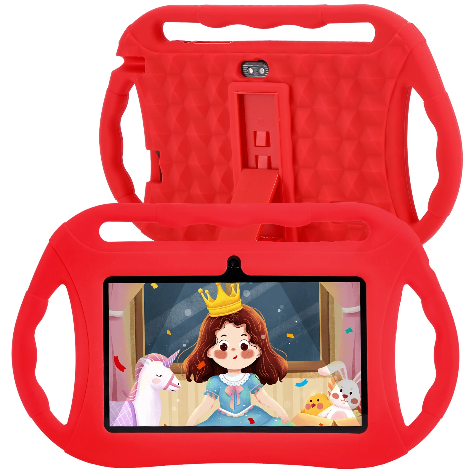 Veidoo New Arrival 7 inch Kids Tablet Quad Core Android Parental Control Tablet with Dual Camera Educational Tablet PC