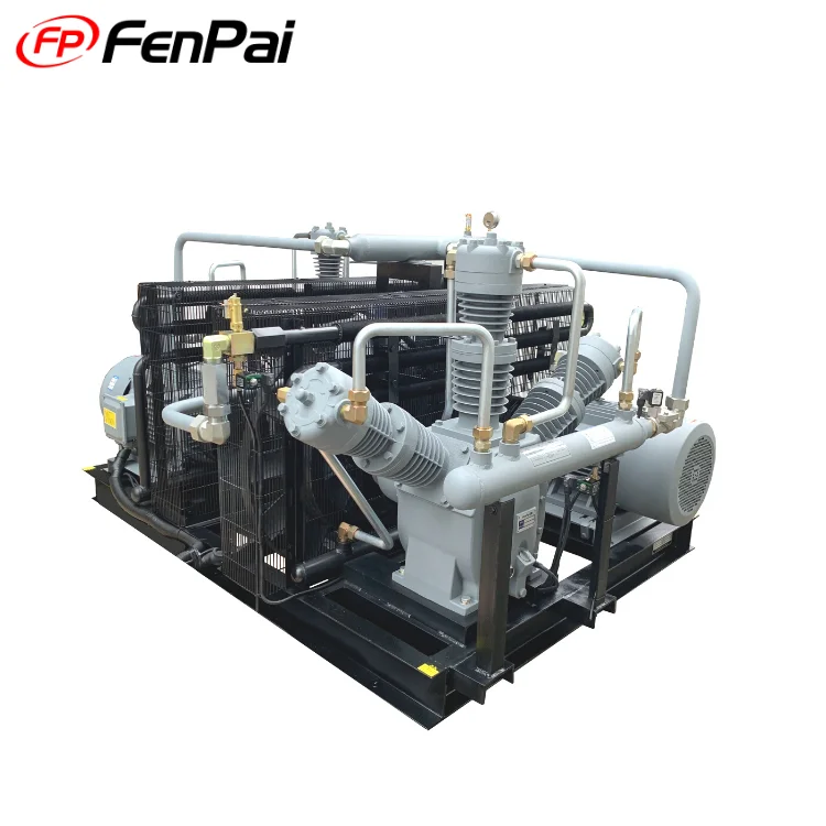 Fenpai Equipped Double Air Coolings Piston air Compressor/Booster For Gas Collection With high pressure