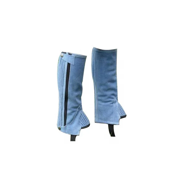 Genuine Leather Horse Riding Chaps with String Zipper