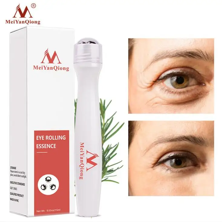 MeiYanQiong Hyaluronic Acid Eye Serum Anti Wrinkle Remove Dark Circles Eye Bags Anti-Puffiness Cream Firm Fade Fine Lines Care