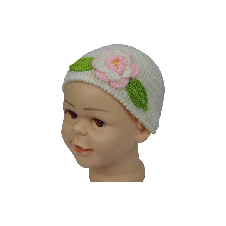 Crochet Hats Baby Crochet Hat Beanie Handmade Flower Hat