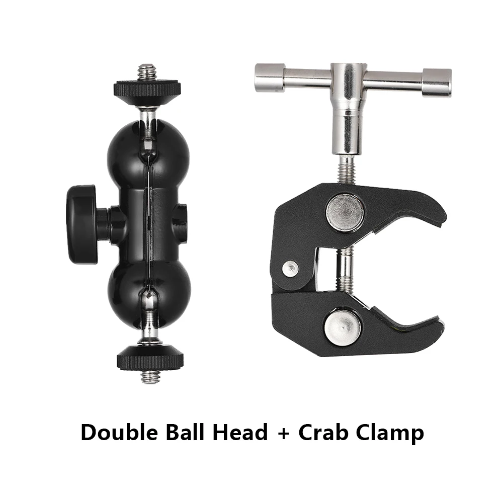 Slamoe J023 Aluminum 1/4 Screw Large Crab Clamp Phone Camera Accessories Mount