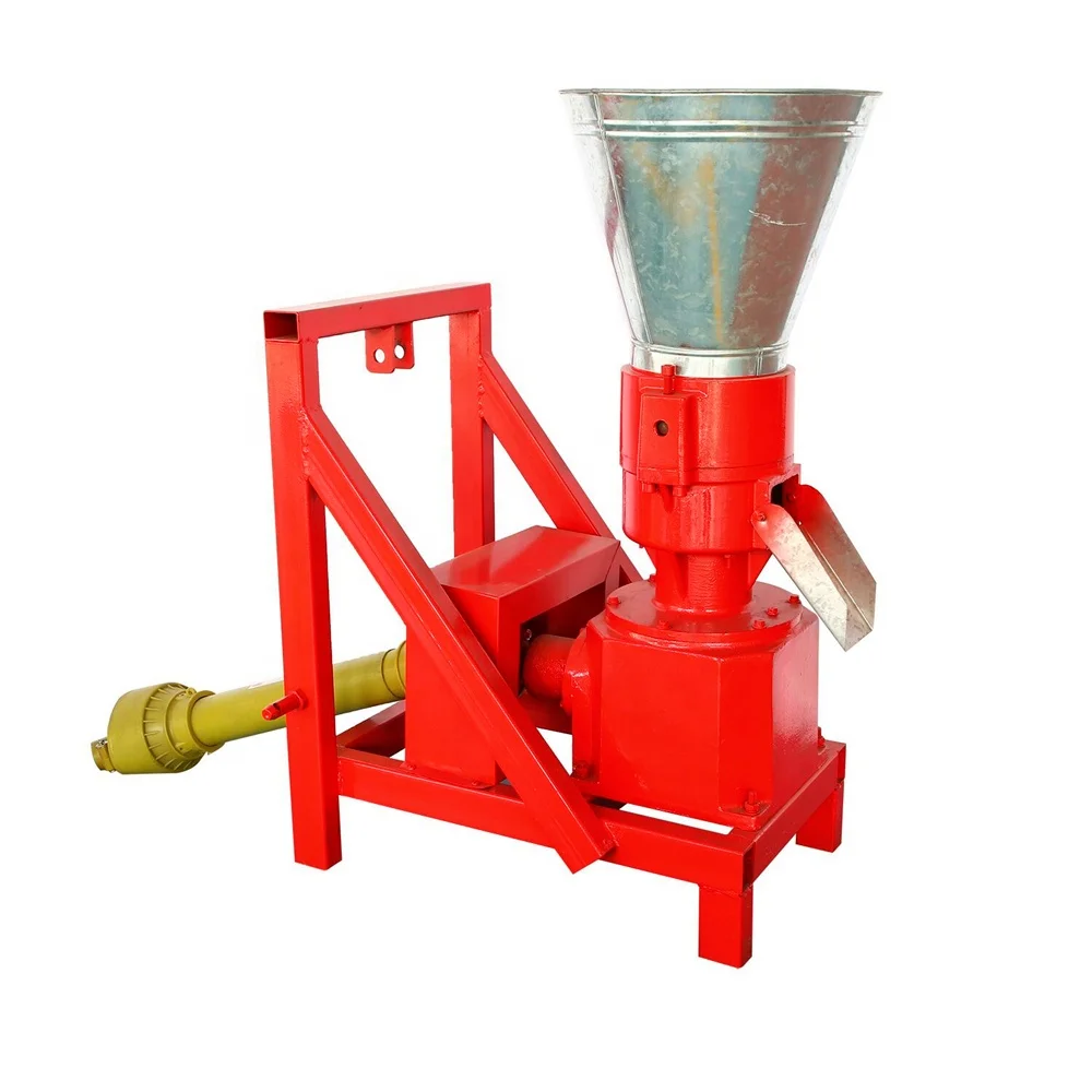 Hot sale PTO type wood waste pellet making machine on tractor