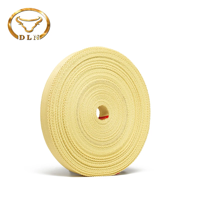 High temperature resistant aramid tape used for safety rope and handling, flame retardant