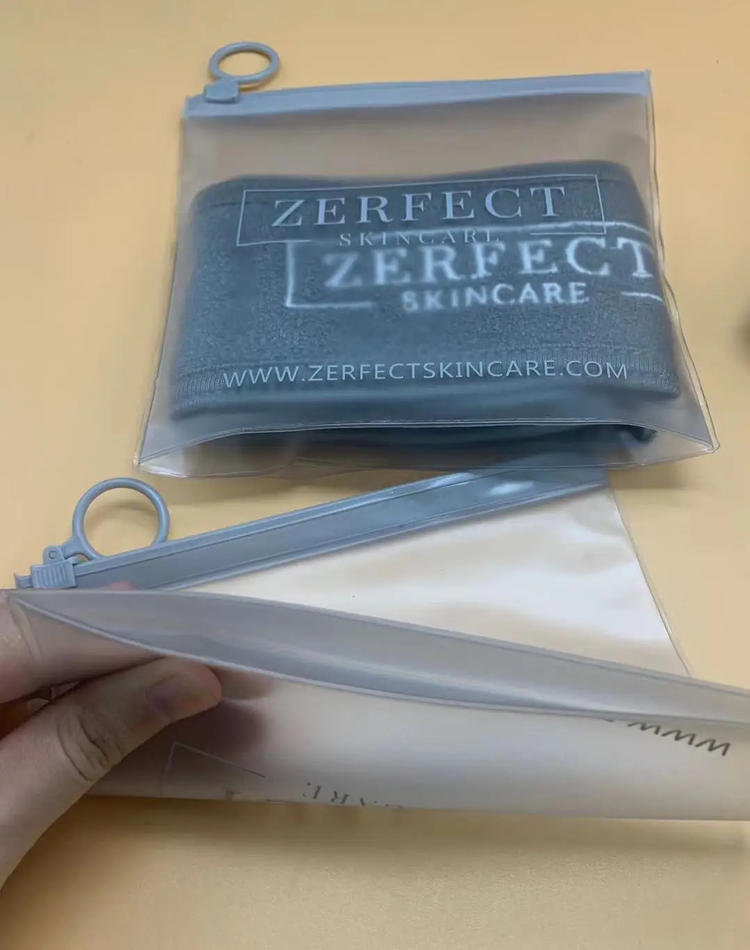 Custom Plastic Bag With Logo Clear Frosted Zipper Jewelry Pocket Dust Bags Small Packaging Bags For Jewelry Pvc/EVA Pouch