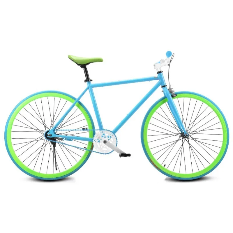 Fashionable 700C Carbon Frame Mountain City bikes 7 Single speed spoke wheel Color Style Road Bike Bicycle