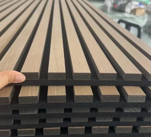 acoustic panel studio groove wall decals mount ceiling sheet hexagon pet acoustic panel natural oak cladding soundproof material